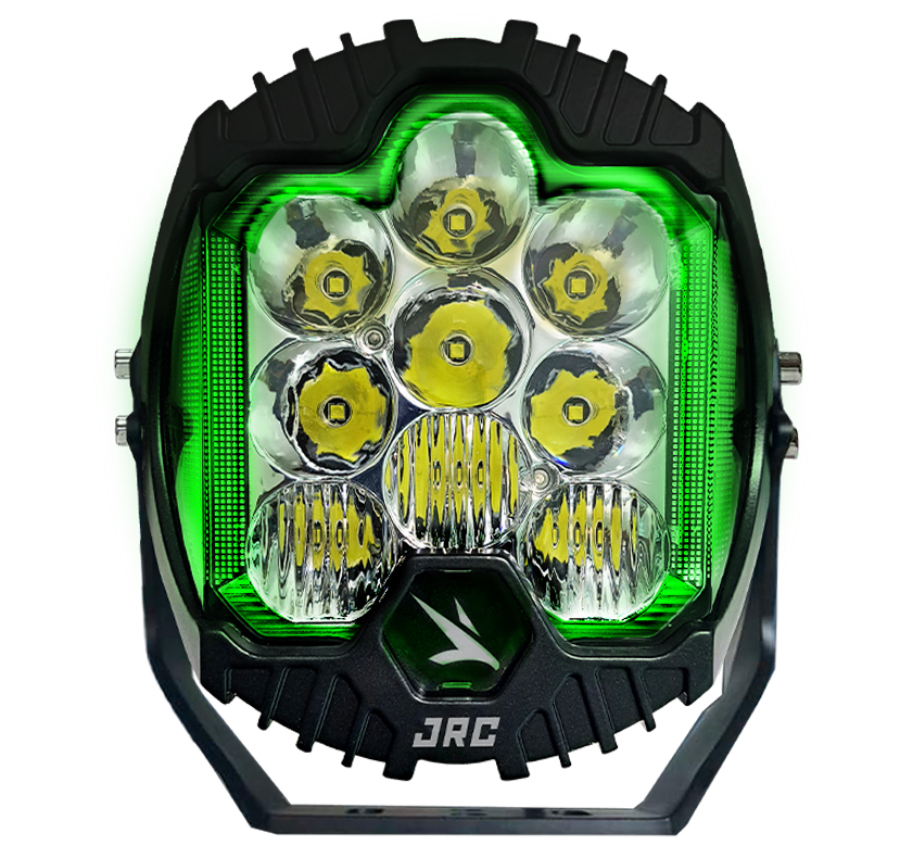 FARO FORCE FENIX 7″ BLANCO CON DRL VERDE  JRC-7002V