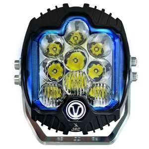 FARO FORCE 7″ BLANCO CON DRL AZUL  JRC-7002BA